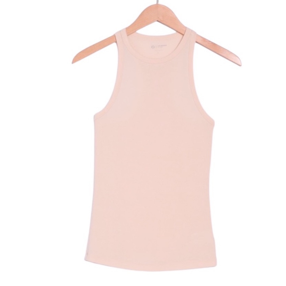 NWT AG Jeans Orso Tank Slim Fit Ribbed Racerback Pink Size Medium - Picture 3 of 9